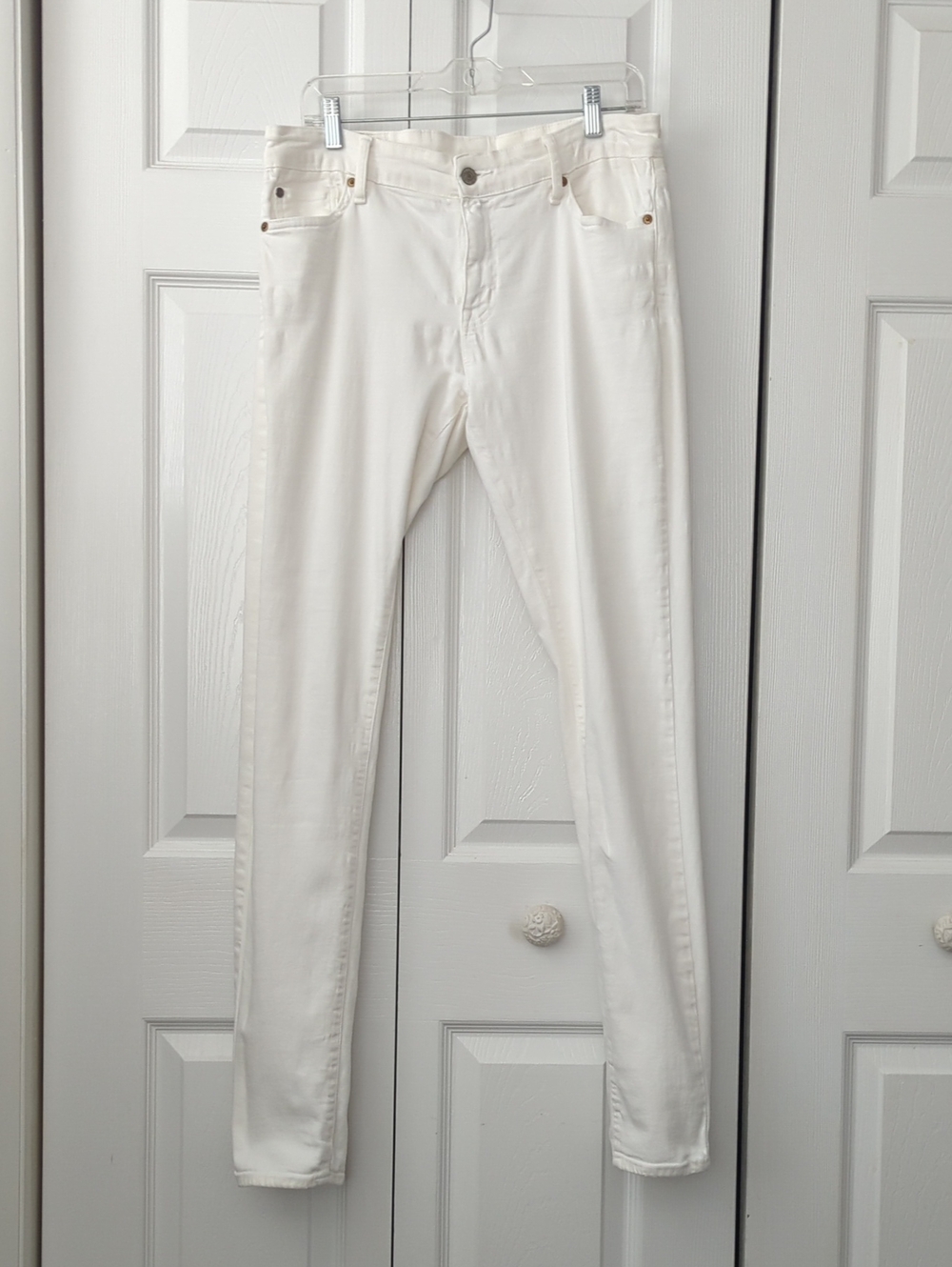 RALPH LAUREN ~DENIM & SUPPLY~ WHITE SKINNY FULL LENGTH JEANS-31/34